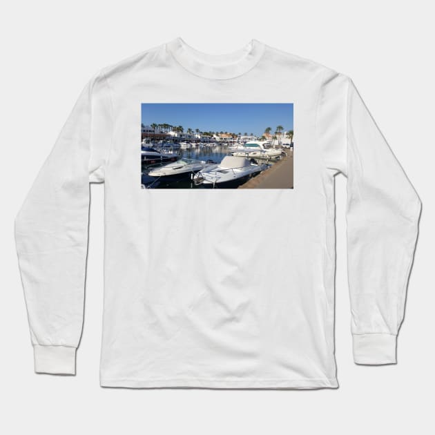 Cala'n Bosch, Minorca, Spain Long Sleeve T-Shirt by fantastic-designs